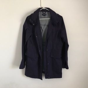 Beautiful Lands End Eggplant Trench Rain Coat!